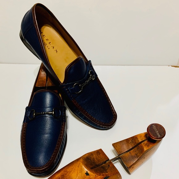 Mezlan Ferrant Leather Bit Loafer Shoes